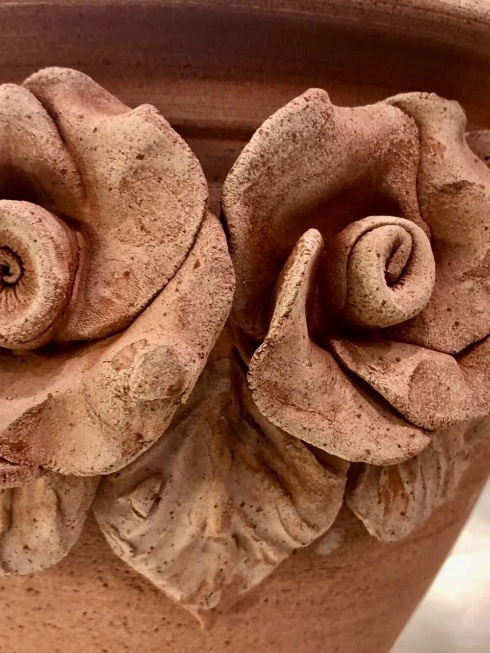 DIMA Terrecotte Rose Motif Terracotta Planter